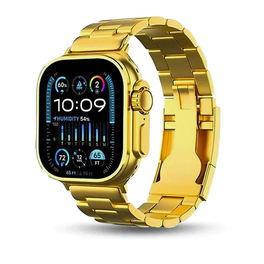G9 Ultra Max Series 8 Smart Watch Fendior American Gold Edition with M10 Earbuds